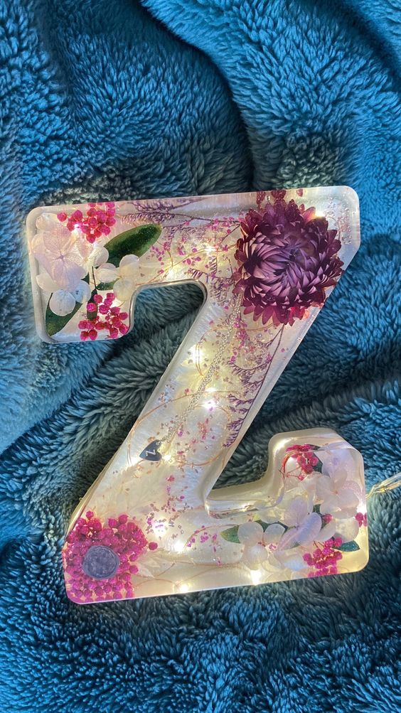 🔥Last Day 49% OFF - 🌸Flowers Resin Night Light