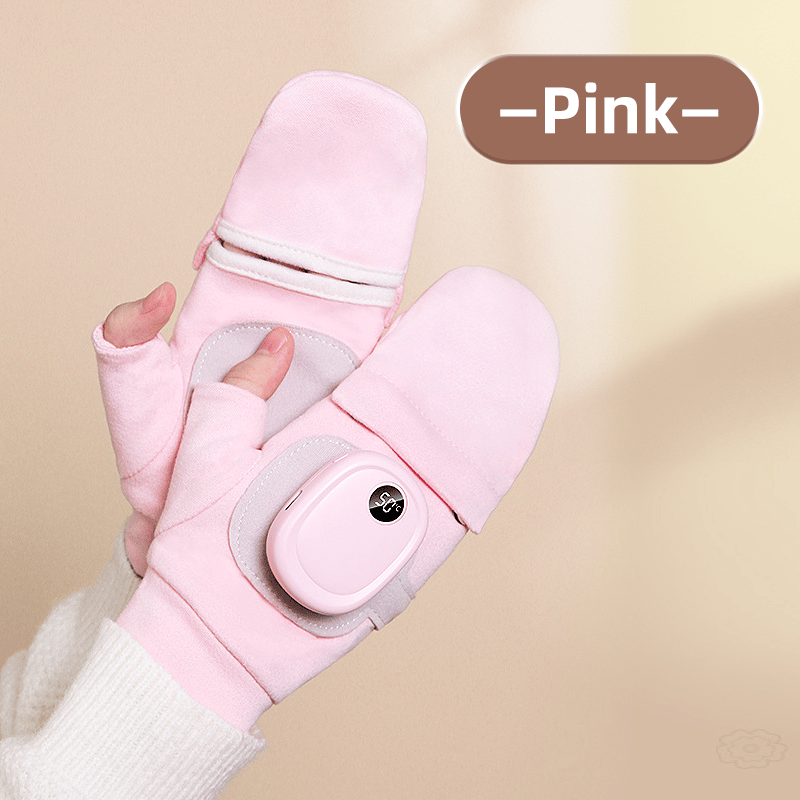 🔥Last Day 49% OFF💖✨Smart Thermostatic Heated Fingerless Gloves | Warm + Flexible + All-Day Cozy 🤗