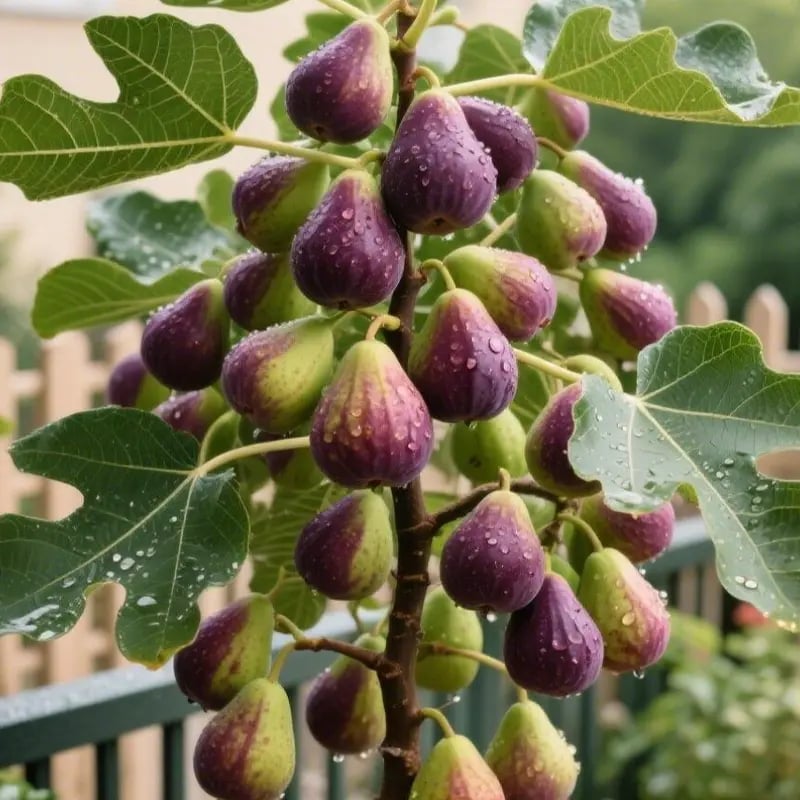 🏆Over 65,000 SOLD!🌿Mission Fig Tree Live Plant Seeds – Easy to grow on your porch and balcony at home