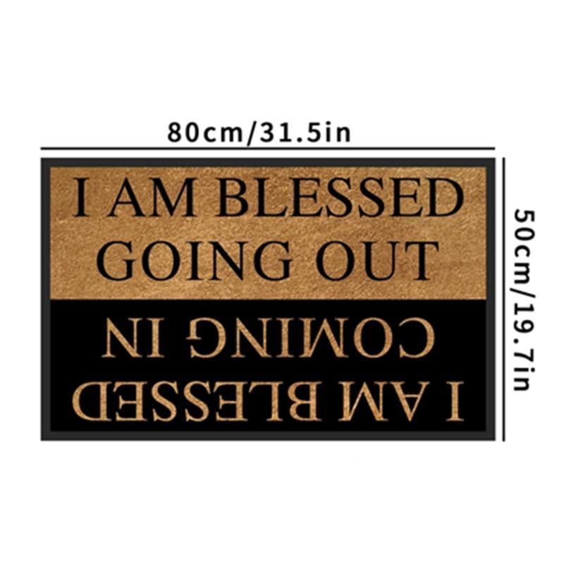🔥Blessed Home Essential🔥Letter Patter Door Mat - Blessed Coming & Going