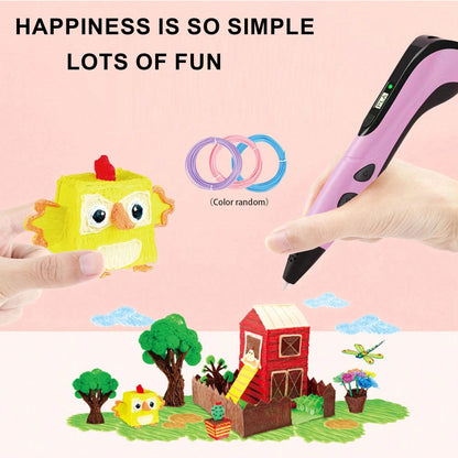 🏆CHRISTMAS SALE 49% OFF - NEW 3D Printing Pen 3d Pen Set for Kids Chidren Child's Birthday Christmas Creative DIY Gift LCD Display with PLA Filament