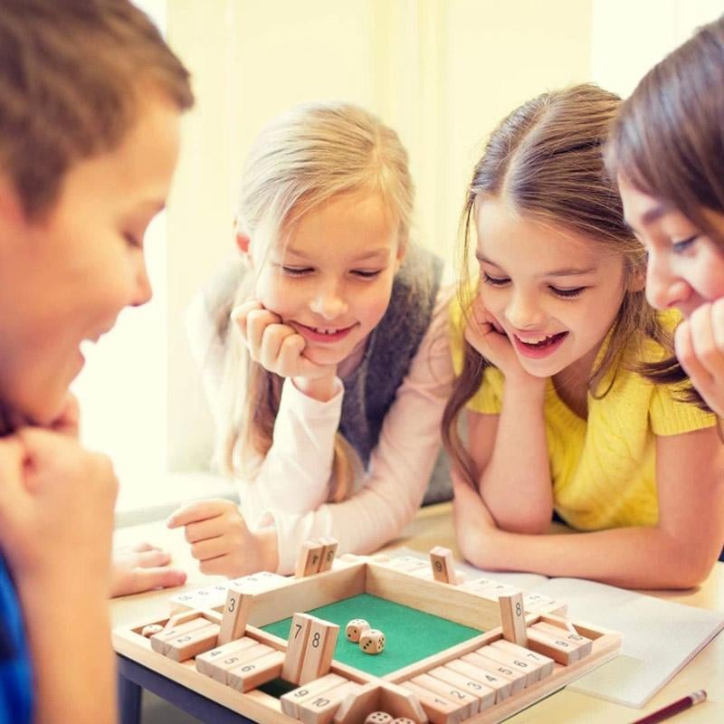 🔥Last Day 49% OFF✨SHUT THE BOX-WOODEN DICE BOARD GAME