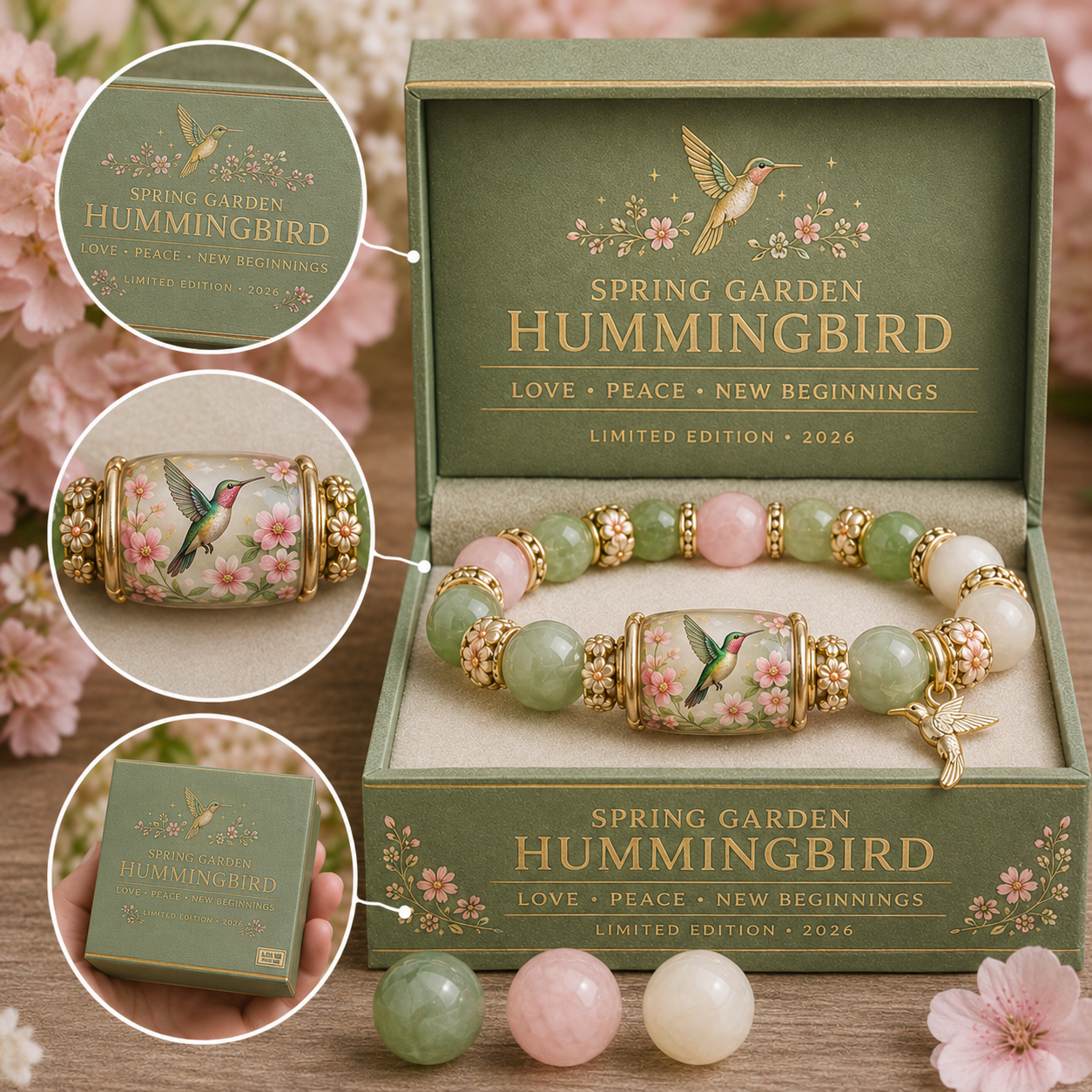 🌿 Love, Peace & Spring Blessings 💖 | 2026 Limited Edition Bracelet - Only 11 Left