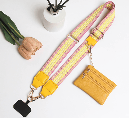💖HOT SALE-49% OFF📱Crossbody Phone Strap with Zippered Pouch