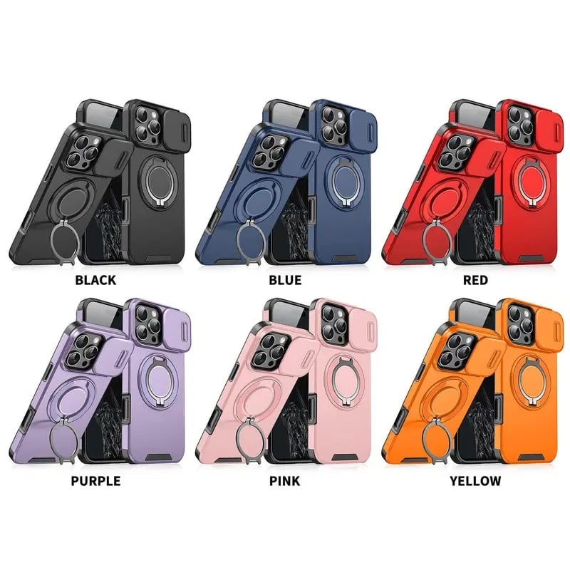 📱IPhone Case with Sliding Camera Cover for iPhone 16 15 14 13 12 Pro Max