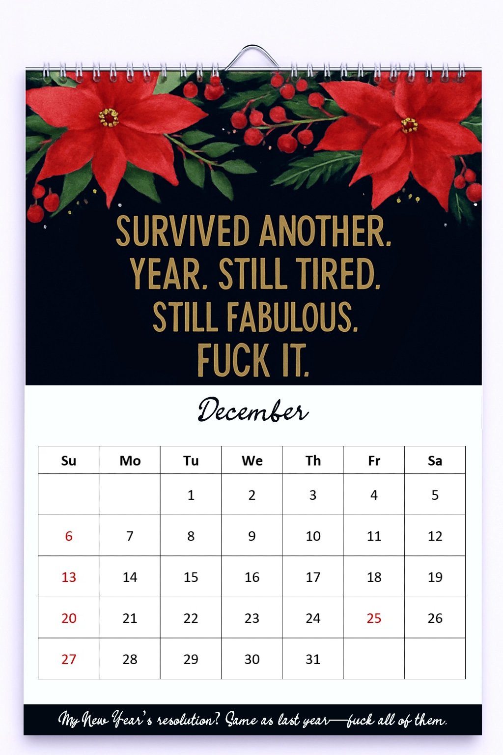 🔥BESTSELLER🔥Fuck It Again – 2026 Calendar For Women Who’ve Had Enough