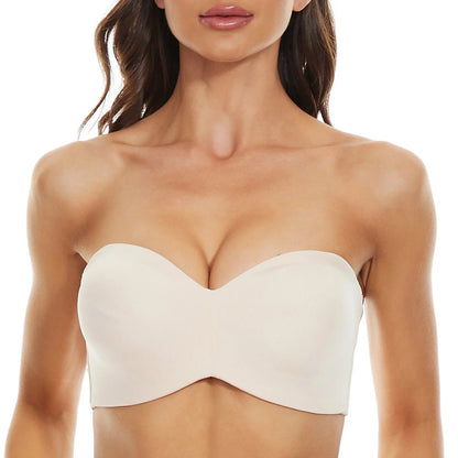 🏆LAST DAY SALE 49% OFF - Full Support Seamless Strapless Convertible Bandeau Bra