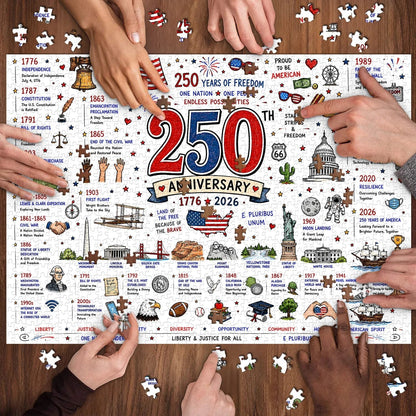 🧩 Patriotic America Jigsaw Puzzle 1000 Pieces 🎁 Buy 2 Free Shipping