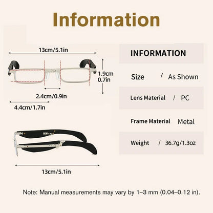 🔥LAST DAY 49% OFF -Foldable Anti-Blue Light Reading Glasses with Case