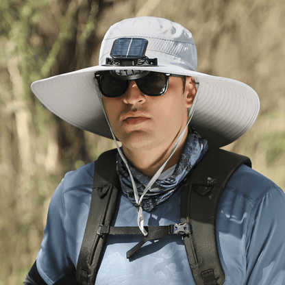🔥Last Day 50% OFF -Ultralight Solar Fan Sun Hat – Lighter Than a Baseball!⚾(Only 11oz)