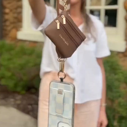 💖HOT SALE-49% OFF📱Crossbody Phone Strap with Zippered Pouch