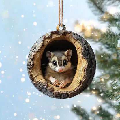 💖Not Just for Christmas Tree! Handmade Owl Ornaments & Raccoon Decorations, Matchable with Porch/Window Sill/Gift Wrapping🎁