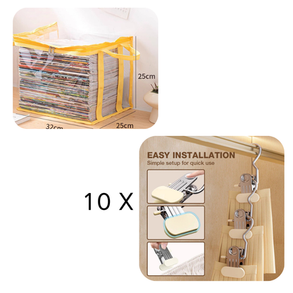 🔥Last Day 50% OFF📦Portable Large Heavy-Duty Thick Plastic Clear Storage Box with Hinged Lid | Home, Travel & Camping