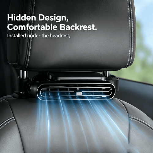 Portable Car Seat Cooling Fan, 9000RPM Fast Cooling