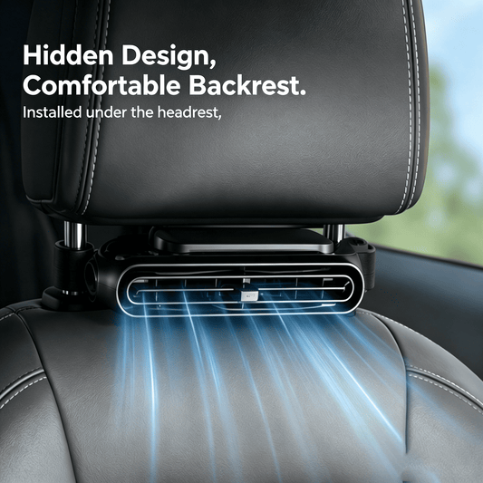 Portable Car Seat Cooling Fan, 9000RPM Fast Cooling