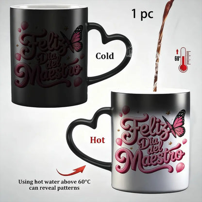 🔥Last Day 50% OFF - Magic Color Changing Mug with Heart Handle - 11OZ