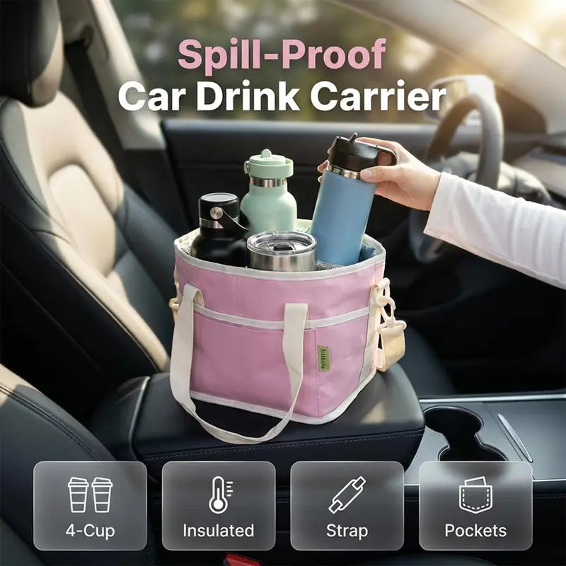 🔥CAMPING MUST-HAVE✨ Insulated Drink Carrier Tote 🏕️🥤
