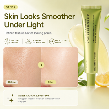 🍊✨  50,000 ppm Dual Vitamin C Booster Shot Serum - Korean Glow Serum with Glutathione, Niacinamide & Vitamin E - For Dark Spots, Dull Skin, Fine Lines & Glass Skin Glow - 30ml