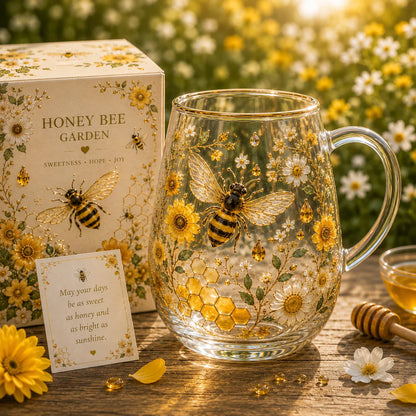 ☀️ Sweetness, Hope & Joy 🐝 2026 Limited Edition Honey Bee Garden Glass Tea Cup