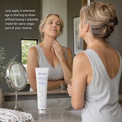 🧴✨ Elowyna All-Over Firming Cream – FDA-Compliant Formula for Men & Women – Firm, Smooth & Brighten from Face to Body