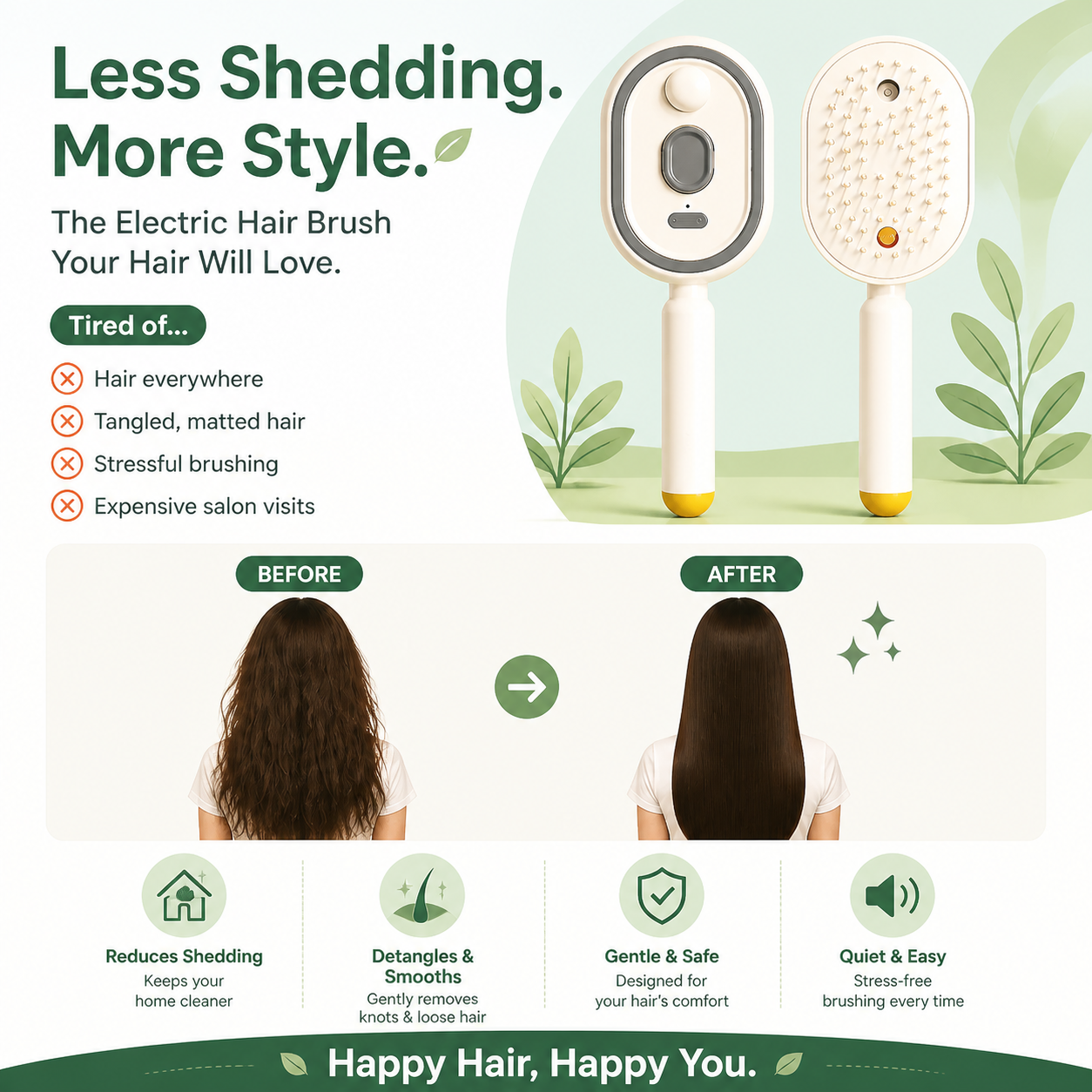 💜Moisture Spray Hair Massage Comb