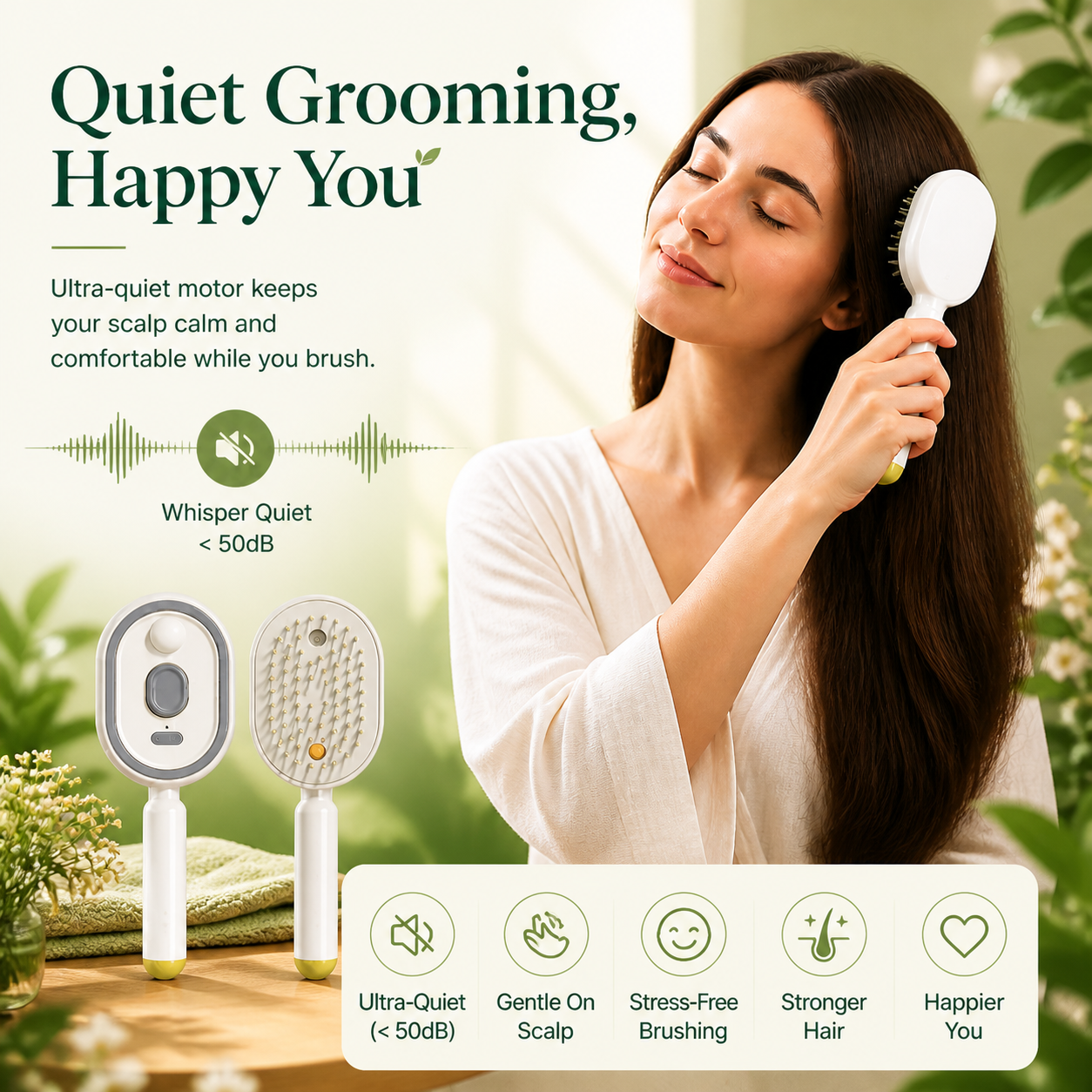 💜Moisture Spray Hair Massage Comb