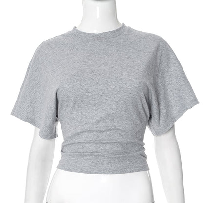 📢2025 New Products👕Women's Solid Color Round Neck Tee – Breathable Fabric & Timeless Style for Every Occasion