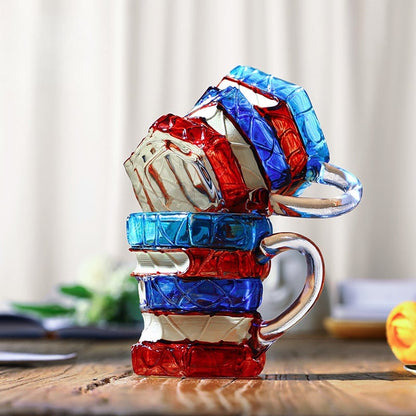 🔥Last Day 49% OFF📚 Stacked Books Glass Mug