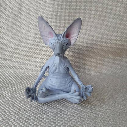 🔥HOT SALE Promotion🔥😻Sphynx Cat Meditate Yoga