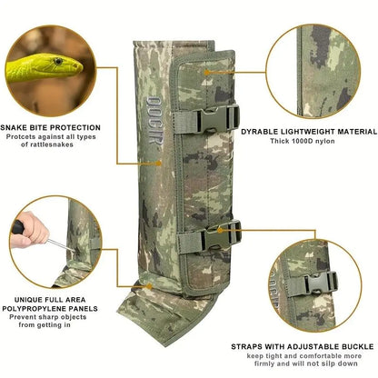 Snake-Resistant Outdoor Leg Gaiters