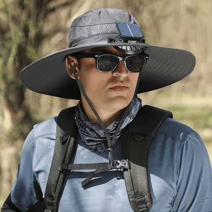 🔥Last Day 50% OFF -Ultralight Solar Fan Sun Hat – Lighter Than a Baseball!⚾(Only 11oz)
