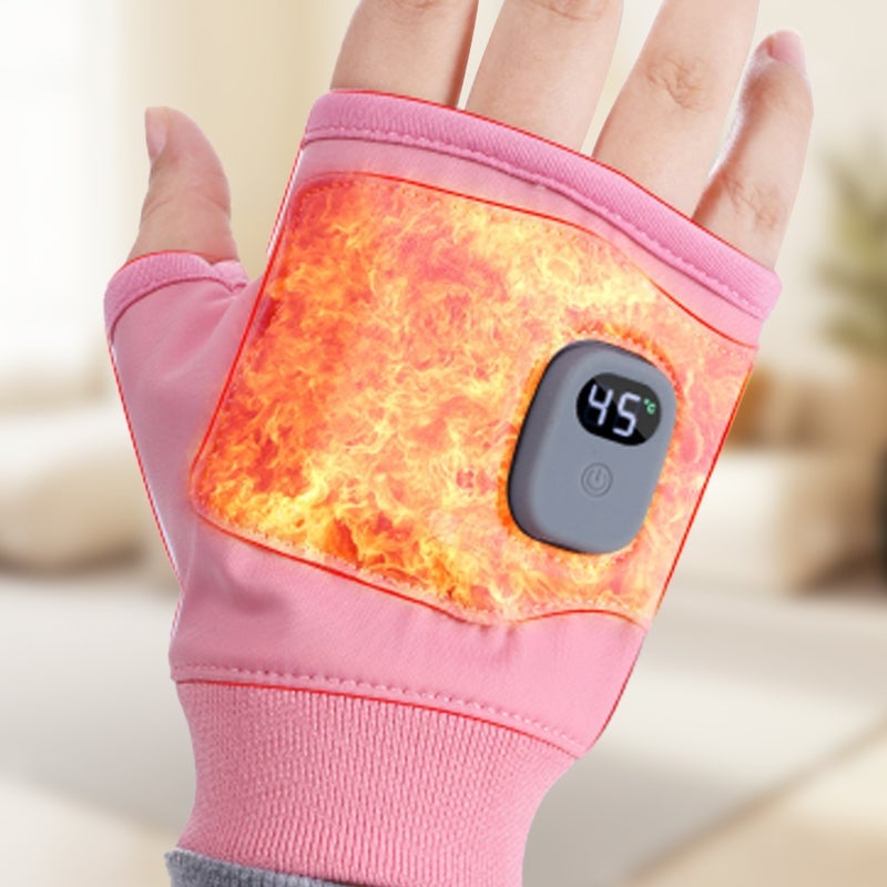 🔥Last Day 49% OFF💖✨Smart Thermostatic Heated Fingerless Gloves | Warm + Flexible + All-Day Cozy 🤗