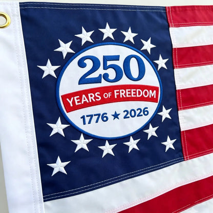 Last Day 49% OFF🔥250th Anniversary USA Commemorative Flag (3x5 Ft),Double-Sided Embroidered
