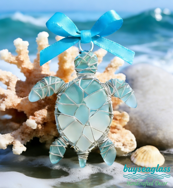🔥Hand-Wrapped Sea Glass Collection💎Timeless Coastal Art