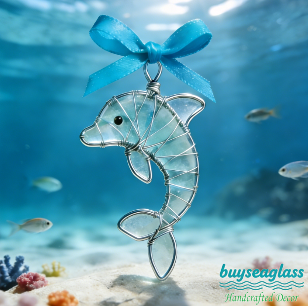 🔥Hand-Wrapped Sea Glass Collection💎Timeless Coastal Art