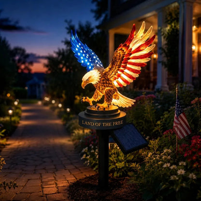🔥Last Day 49% OFF-Solar Eagle Garden Light – A Glowing Tribute to American Freedom-Buy 2 Free shipping