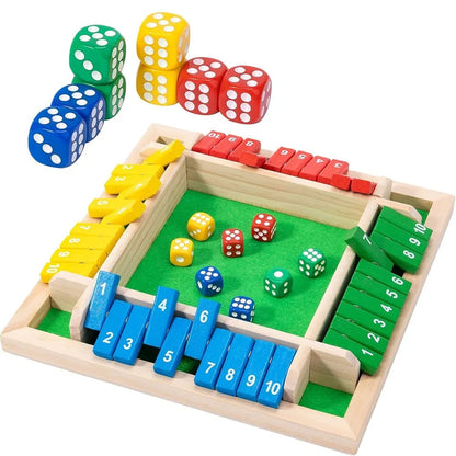 🔥Last Day 49% OFF✨SHUT THE BOX-WOODEN DICE BOARD GAME