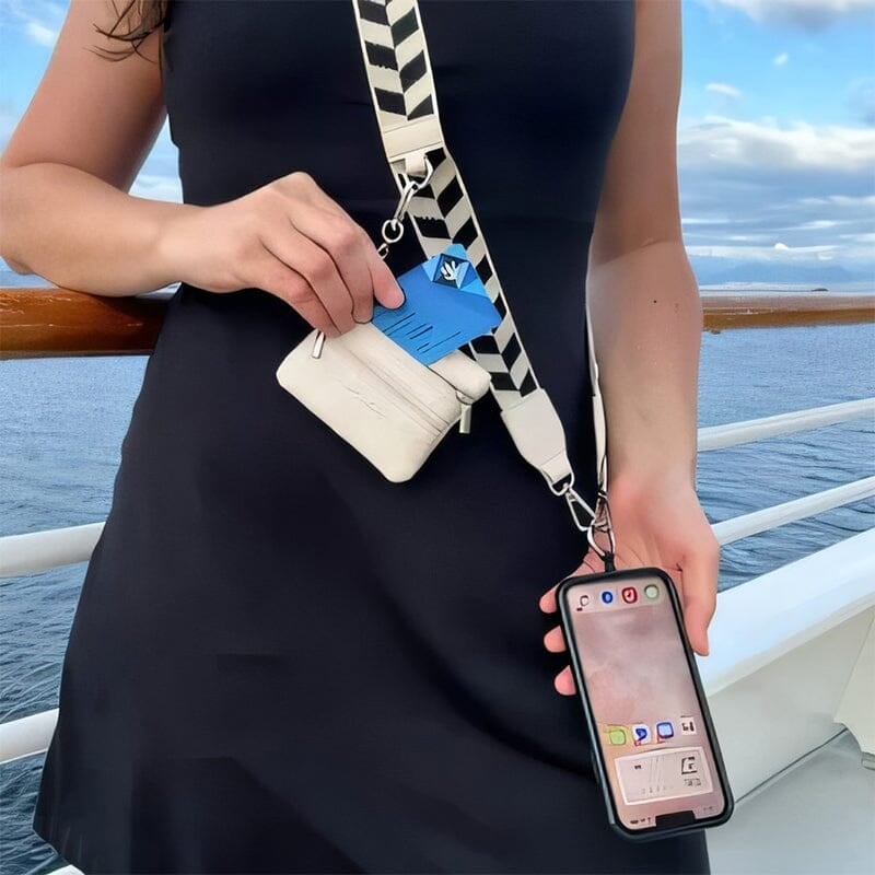 💖HOT SALE-49% OFF📱Crossbody Phone Strap with Zippered Pouch
