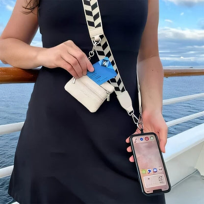 💖HOT SALE-49% OFF📱Crossbody Phone Strap with Zippered Pouch
