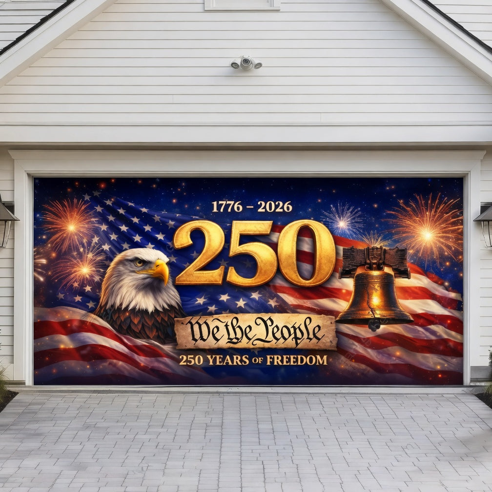 America's 250th Anniversary|Patriotic Garage Door Cover