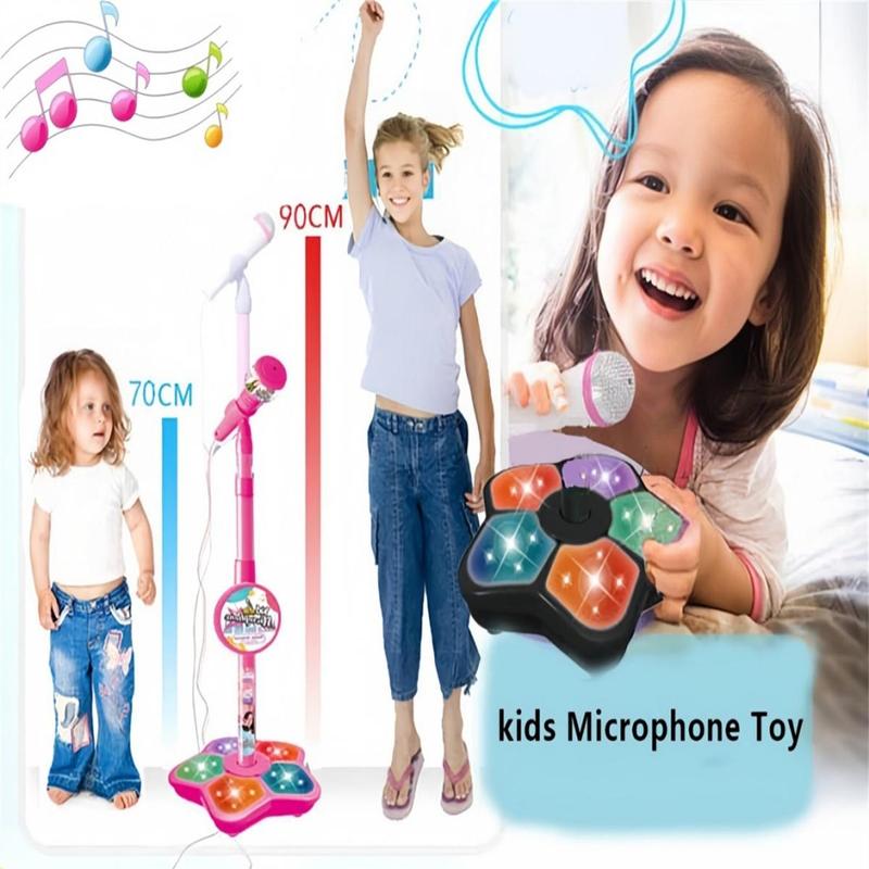 🔥Last Day 49% OFF - Microphone Toy, Karaoke Machine Toy with Light