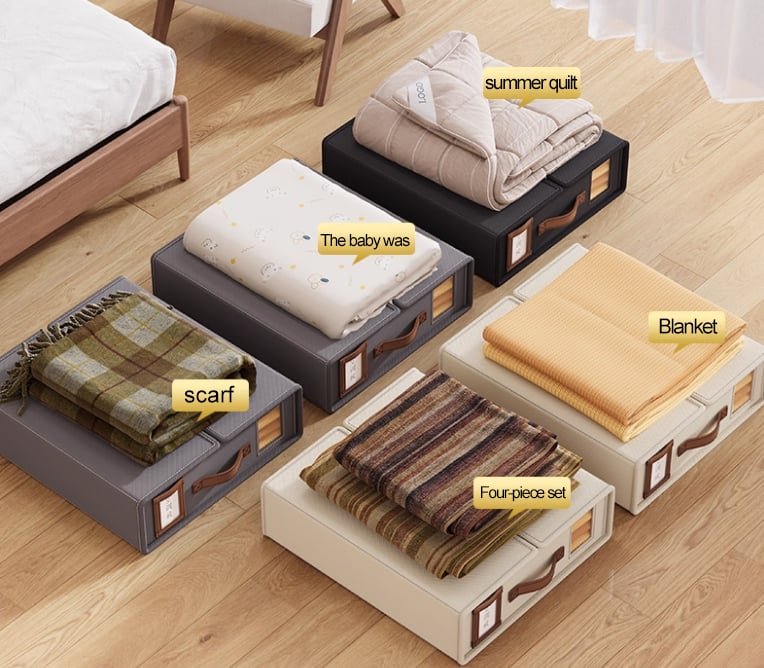 🔥Last Day 49% OFF-Foldable Sheet Storage Set – Keep Your Bedding Organized and Neat 🛏️✨