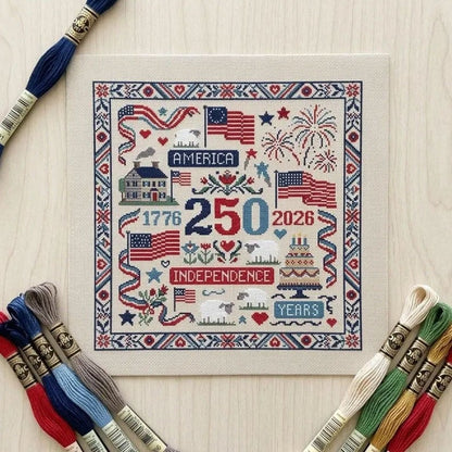 🔥Last Day 49% OFF -  🇺🇸 America 250 Years Independence Day Cross Stitch Diy Kit🧵