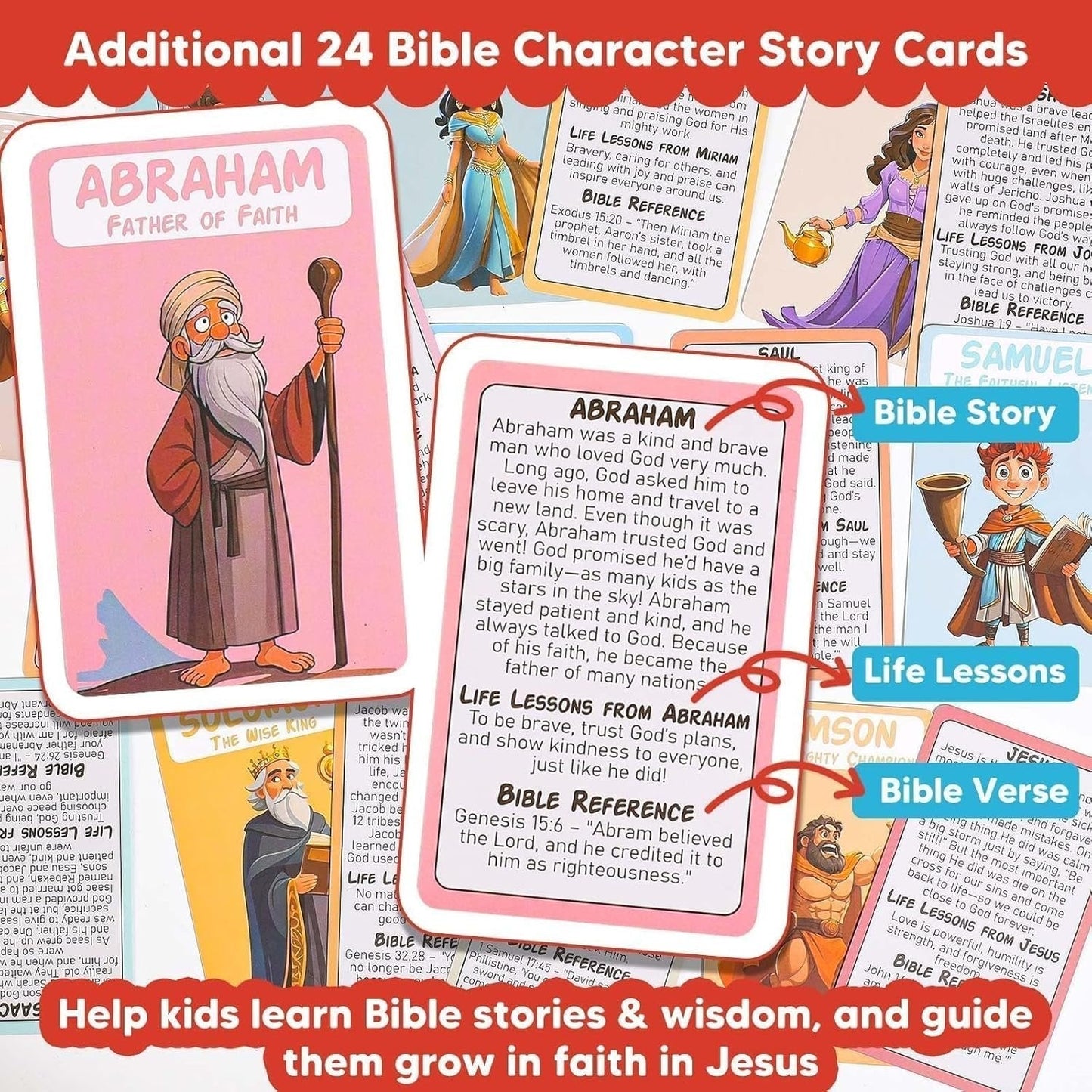 🔥LAST DAY SALE 49% OFF!?️Guess Bible Who Am I Board Games✝️