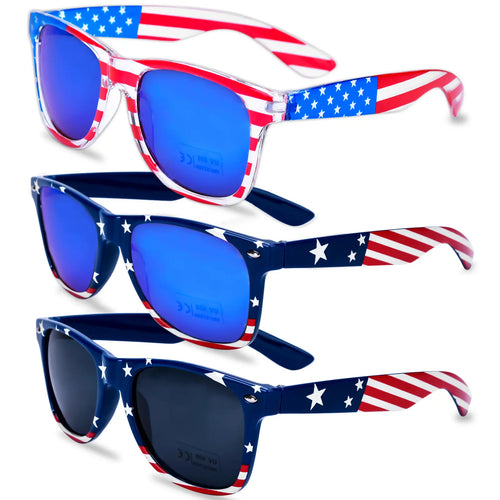 Flash Sale 60% OFF⭐ - 3 Pairs American Flag Sunglasses