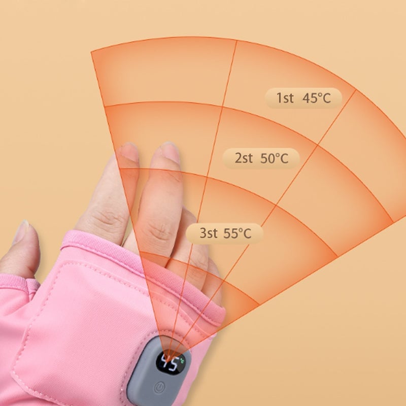 🔥Last Day 49% OFF💖✨Smart Thermostatic Heated Fingerless Gloves | Warm + Flexible + All-Day Cozy 🤗