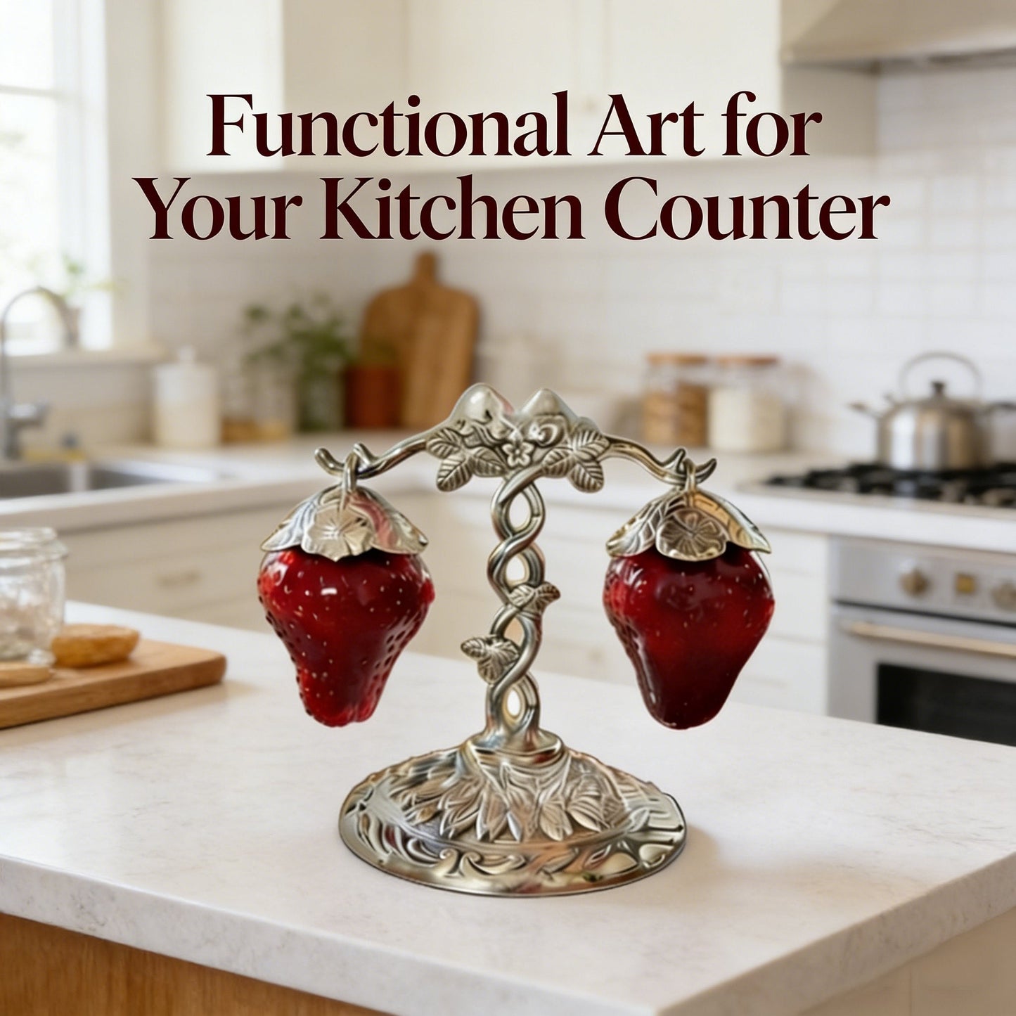 Vintage Strawberry-Shaped Salt and Pepper Shaker Set – A Charming Addition to Your Dining Table 🍓