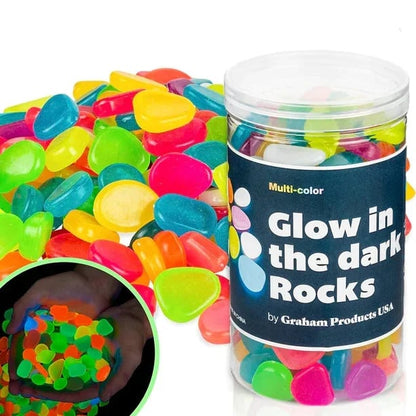 ⚡ 50K+ SOLD! Almost Gone💥Glow In The Dark Rocks - Illuminate Your Outdoors with Enchanting Glow!