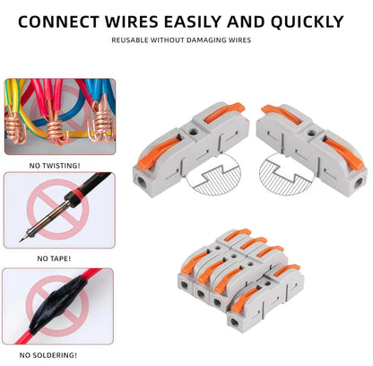 2026 Universal Quick Lever Electrical Wire Connectors (24-12 AWG) Assortment