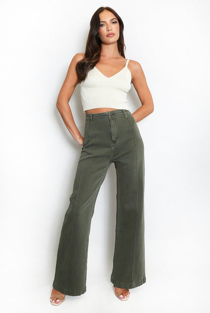🍂Autumn 2025 New Arrivals🔥Visible Seam Wide Leg Jeans